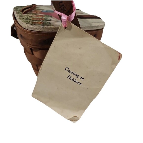 Longaberger 1988 Kiddie Purse 7 x 5 x 3.5 Peter Rabbit Hand Painted - Picture 4 of 8